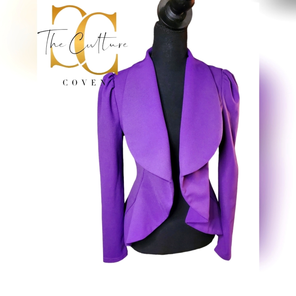 Shein Purple Fashion Blazer